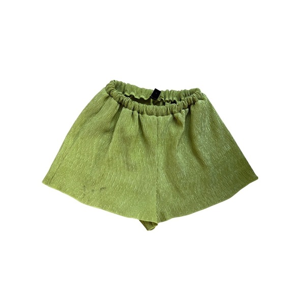Shein Green Textured Shorts Elastic Waist Casual Comfy Cute XS - Picture 2 of 4